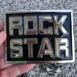 Rock star belt buckle!